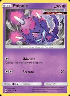 Poipole card in Italian