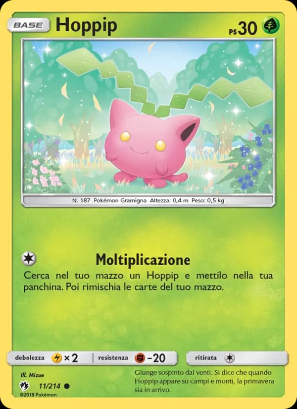 Hoppip card in Italian