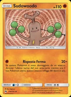 Sudowoodo card in Italian