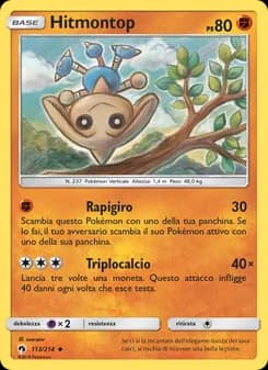 Hitmontop card in Italian