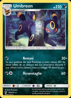Umbreon card in Italian