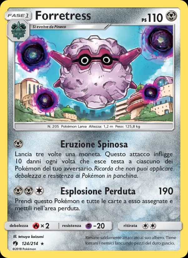 Forretress card in Italian