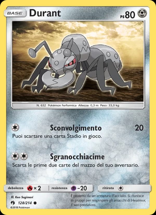 Durant card in Italian