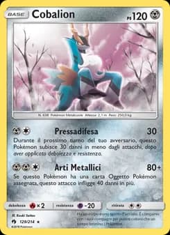 Cobalion card in Italian