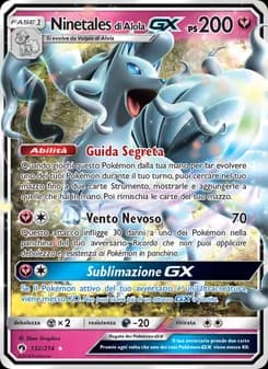 Ninetales di Alola GX card in Italian