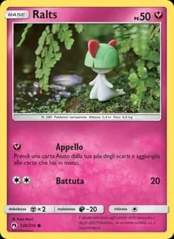 Ralts card in Italian