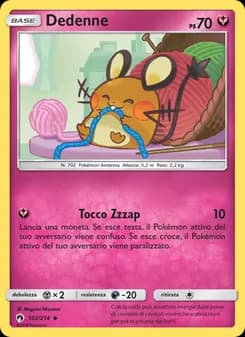 Dedenne card in Italian