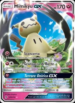Mimikyu GX card in Italian