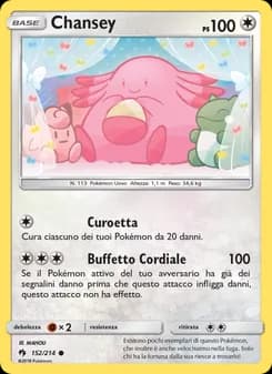 Chansey card in Italian