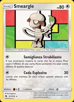 Smeargle card in Italian