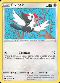 Pikipek card in Italian