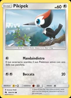 Pikipek card in Italian