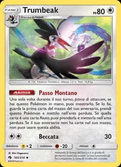 Trumbeak card in Italian