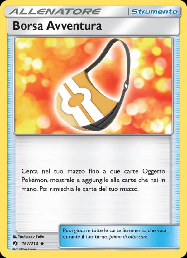 Borsa Avventura card in Italian