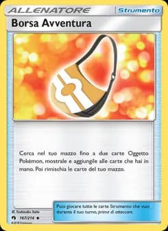 Borsa Avventura card in Italian
