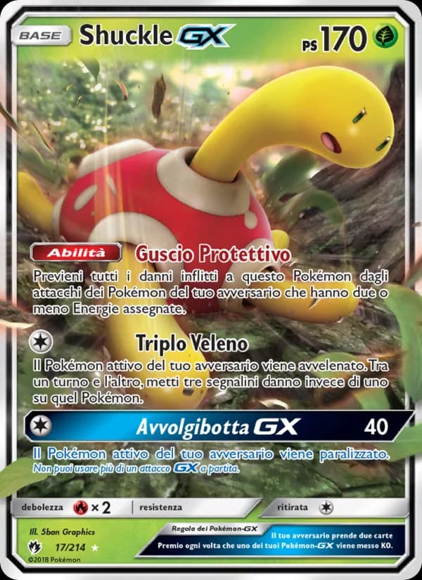 Shuckle GX card in Italian