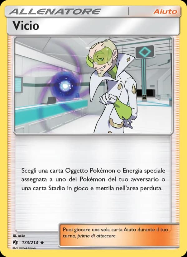 Vicio card in Italian