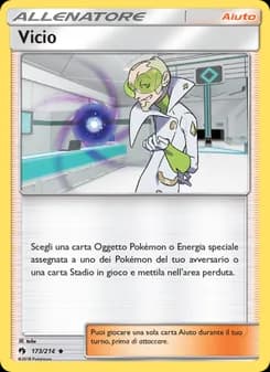Vicio card in Italian