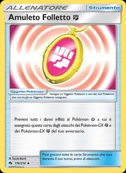 Amuleto Folletto Fighting card in Italian