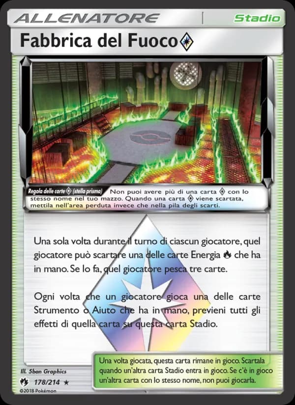 Fabbrica del Fuoco ◇ card in Italian