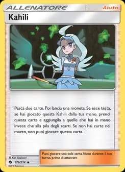 Kahili card in Italian