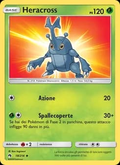 Heracross card in Italian
