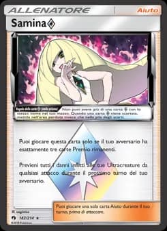Samina ◇ card in Italian