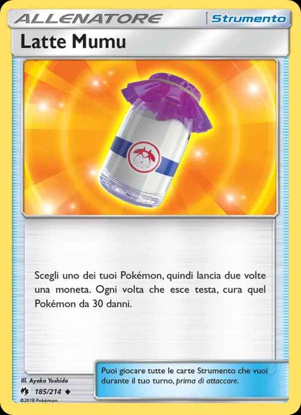 Latte Mumu card in Italian