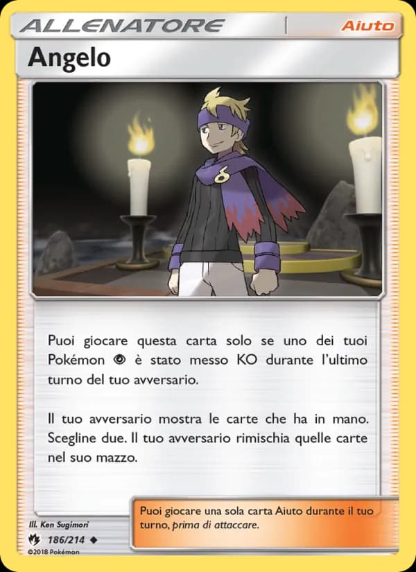Angelo card in Italian