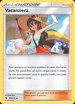 Vacanziera card in Italian