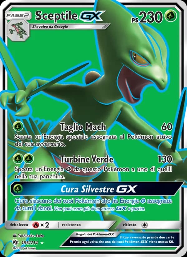 Sceptile GX card in Italian