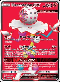 Blacephalon GX card in Italian