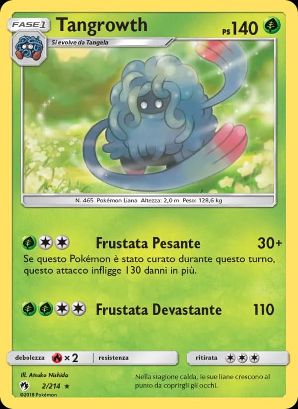 Tangrowth card in Italian