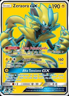 Zeraora GX card in Italian
