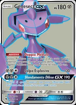 Genesect GX card in Italian