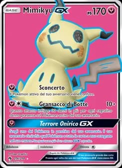 Mimikyu GX card in Italian