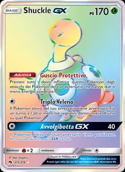 Shuckle GX card in Italian