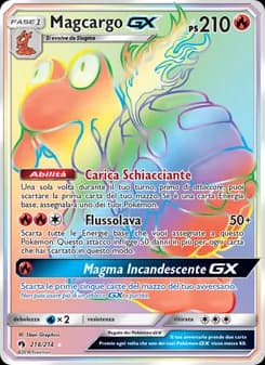 Magcargo GX card in Italian