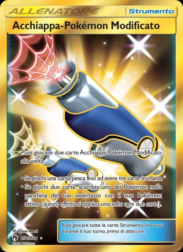 Acchiappa-Pokémon Modificato card in Italian