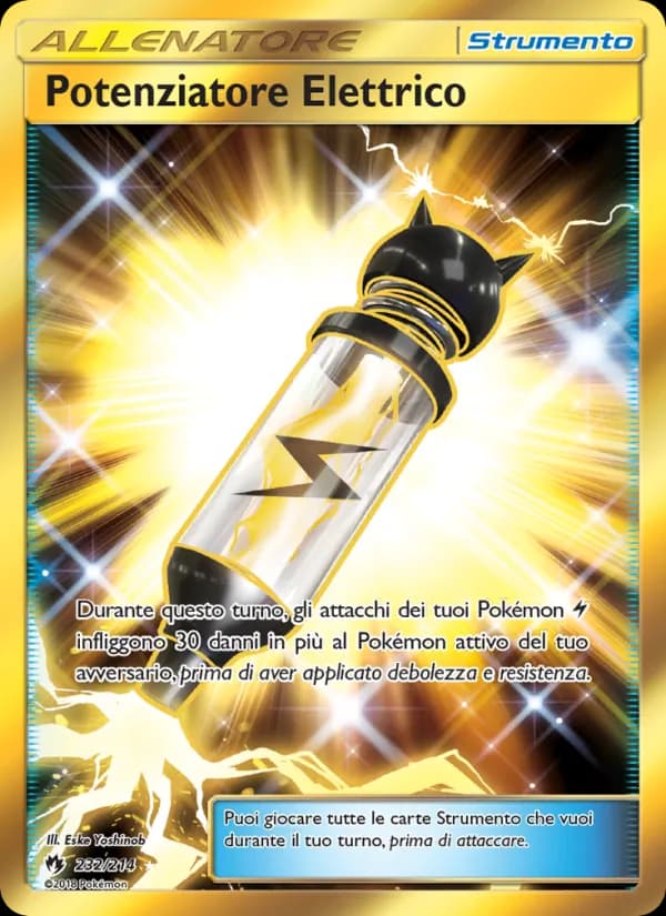 Potenziatore Elettrico card in Italian
