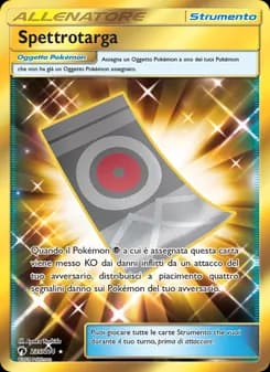 Spettrotarga card in Italian