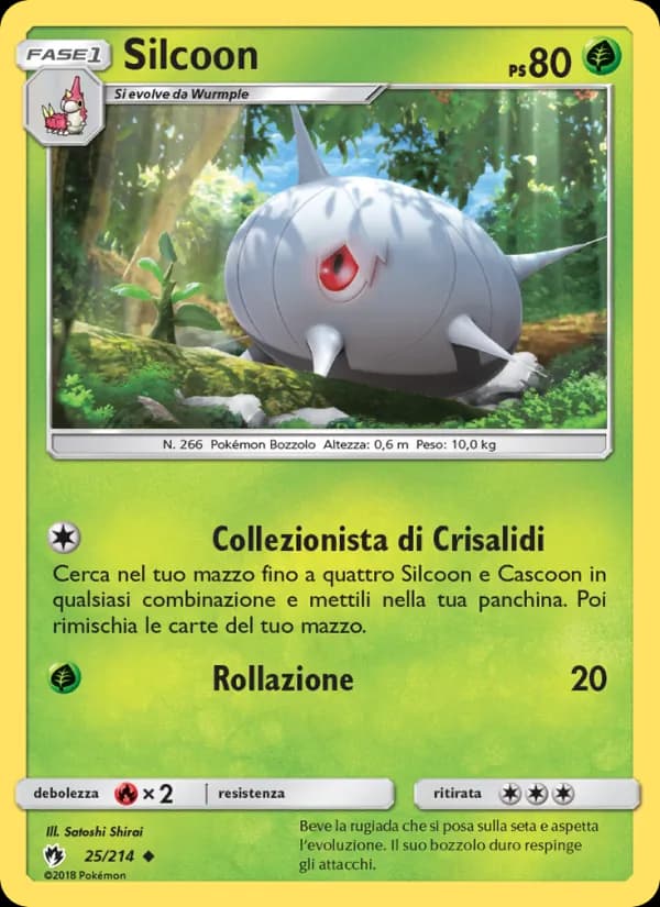 Silcoon card in Italian