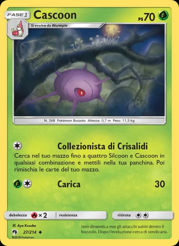 Cascoon card in Italian
