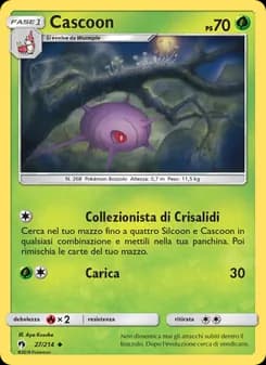 Cascoon card in Italian