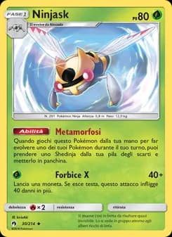 Ninjask card in Italian