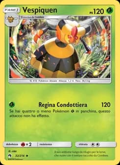 Vespiquen card in Italian