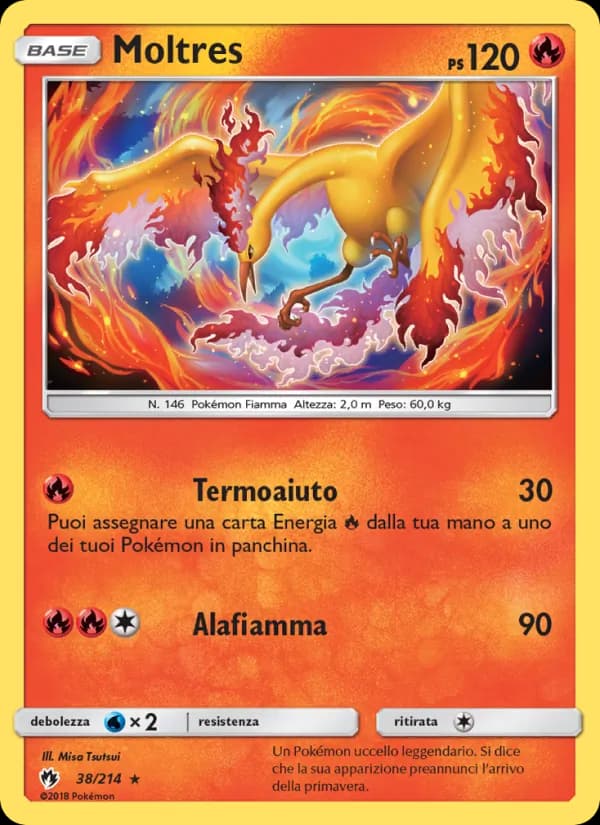 Moltres card in Italian