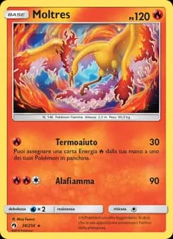 Moltres card in Italian