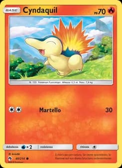 Cyndaquil card in Italian