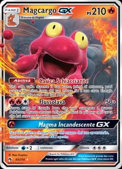 Magcargo GX card in Italian